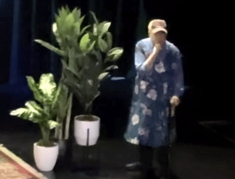 Richard Dreyfuss (pictured) in flattering dress moments before opining.